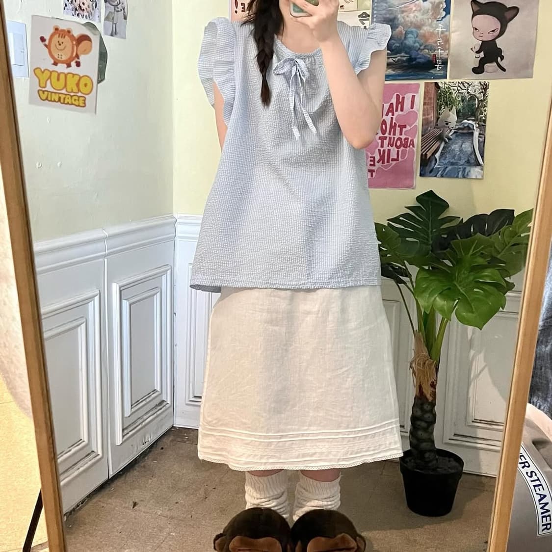 유코 빈티지 프릴 블라우스 상품이미지2