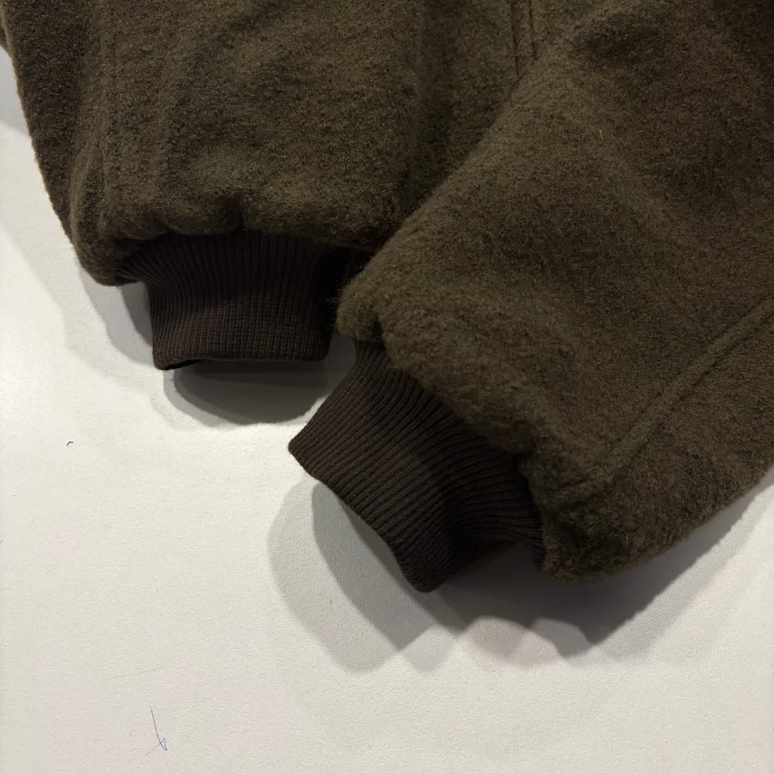 [L] 레스트앤 레크레이션 모직 봄버 자수 자켓 브라운 C999 상품이미지6