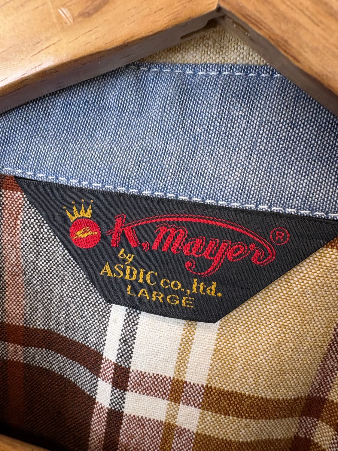 K mayer 빈티지 웨스턴 체크 셔츠 상품이미지7