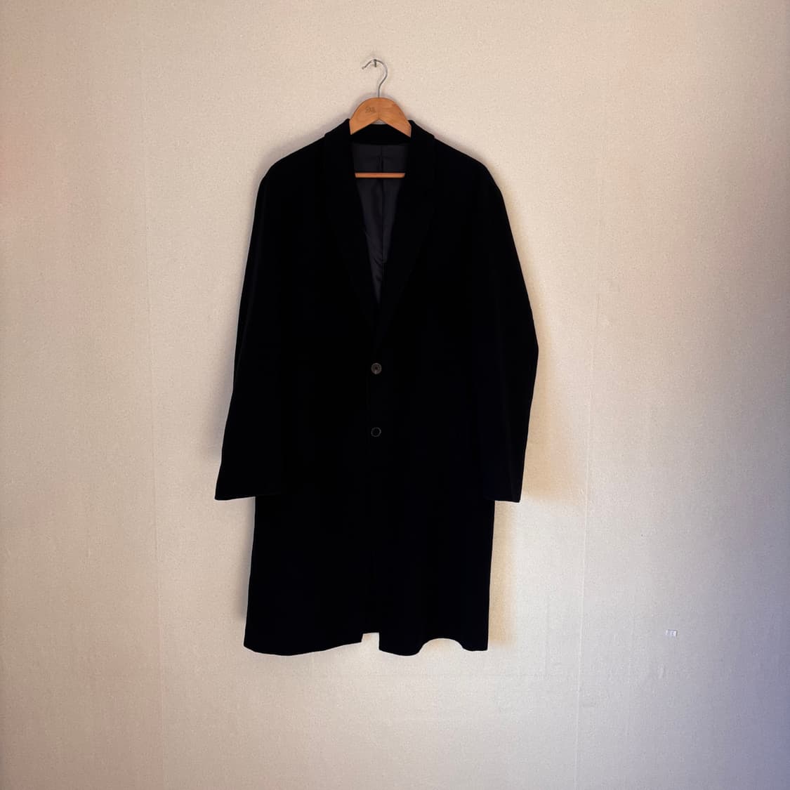 ZIO 송지오 박스핏 105 코트 다크네이비 가벼운 소재 실루엣 상품이미지4