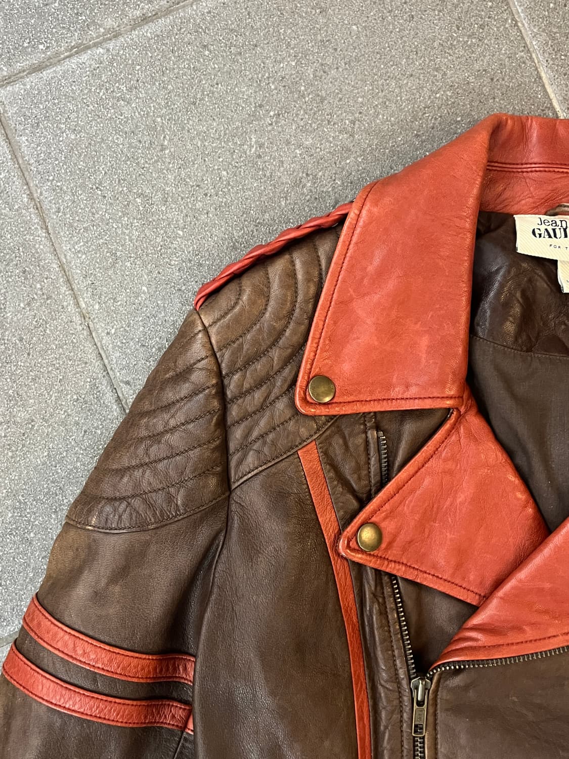 11s 장폴고티에 크롭 라이더 자켓 상품이미지5