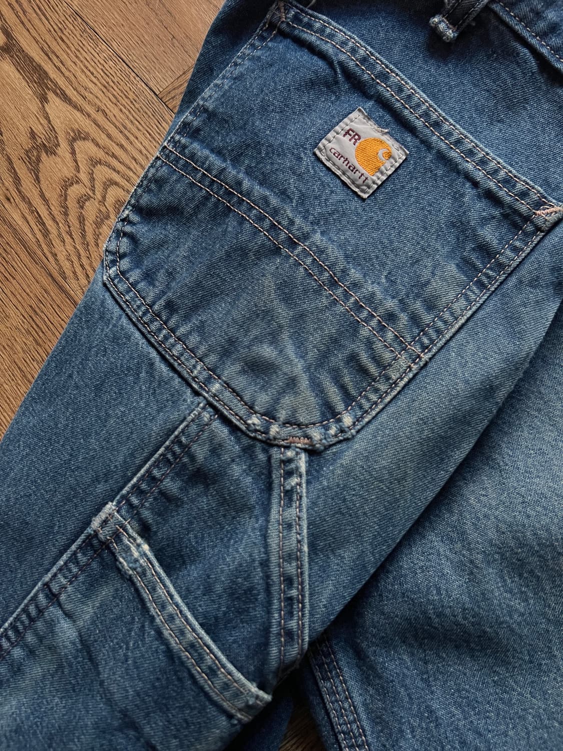 [36]칼하트FR USA 빈티지 워싱 싱글니 카펜터 워크 데님 팬츠 상품이미지7