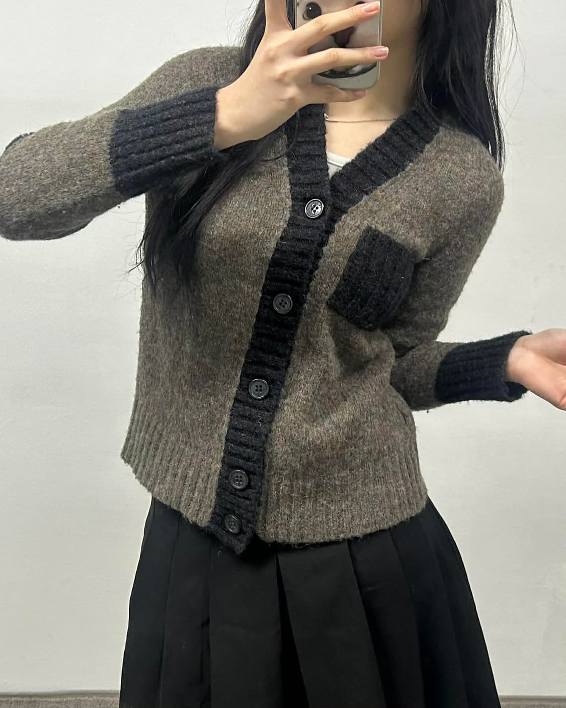 [82] 씨바이 끌로에 한섬 매장판 모헤어 울 니트 가디건 상품이미지1