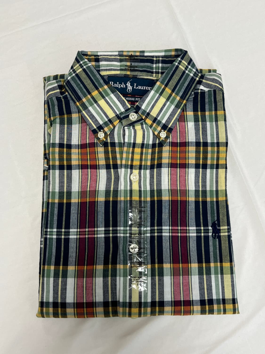 폴로 랄프로렌 체크 반팔 셔츠 클래식핏 S 상품이미지4