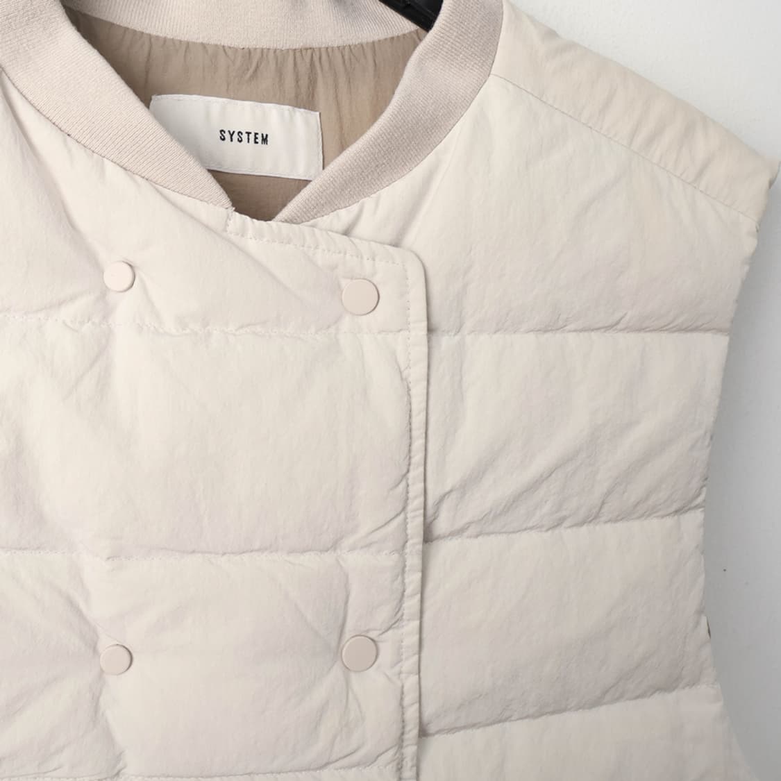66/시스템 구스다운 패딩 조끼 상품이미지4