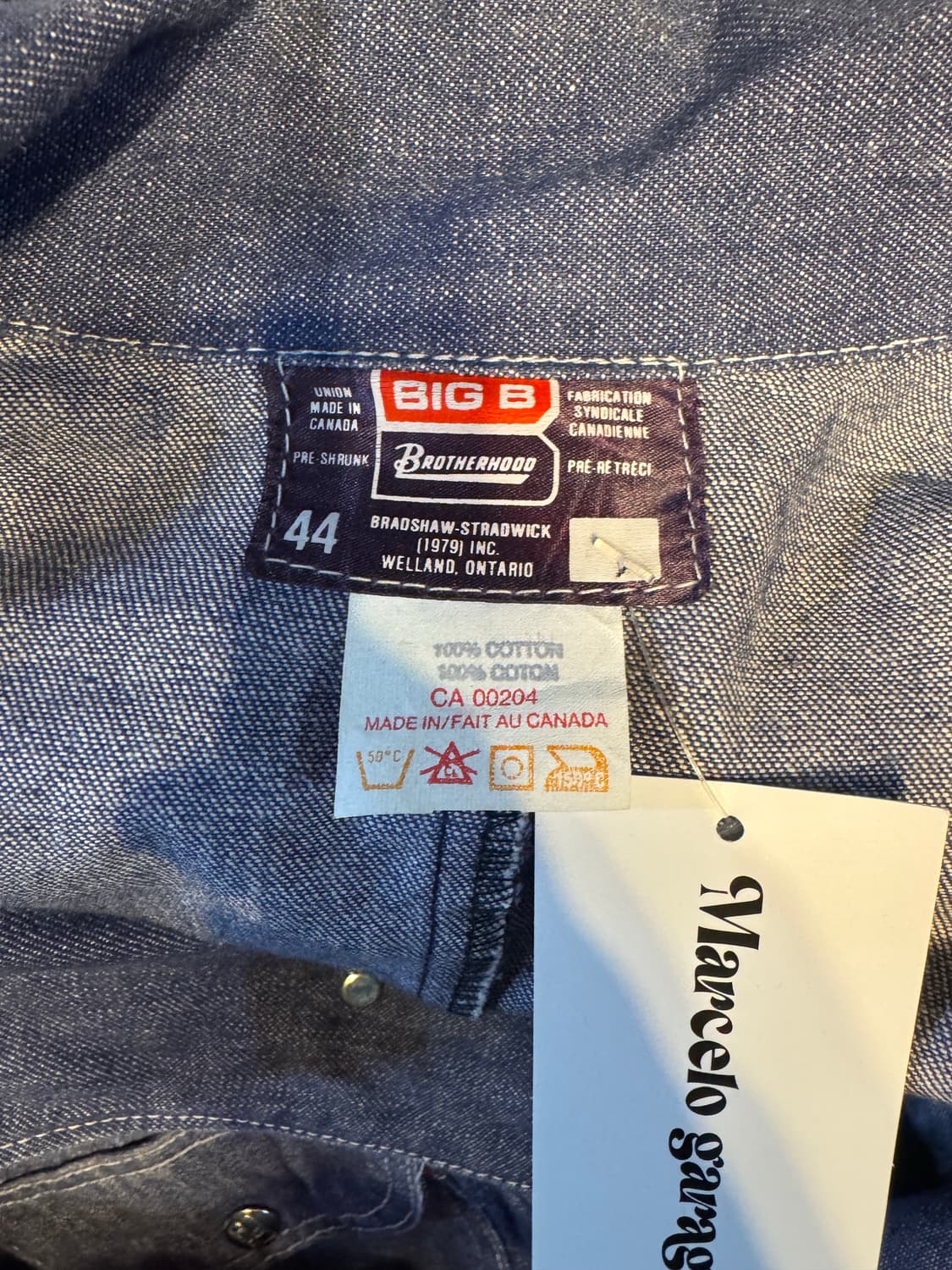 빈티지 BIG B 데님 초어 자켓 워크자켓 "L~XL" (384) 상품이미지4