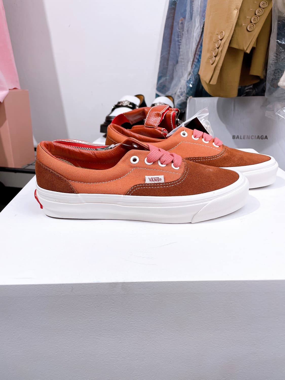 (정품/새상품) 반스 공용 OG 에라 VG LX 스웨이드 브라운 스니커즈 상품이미지4