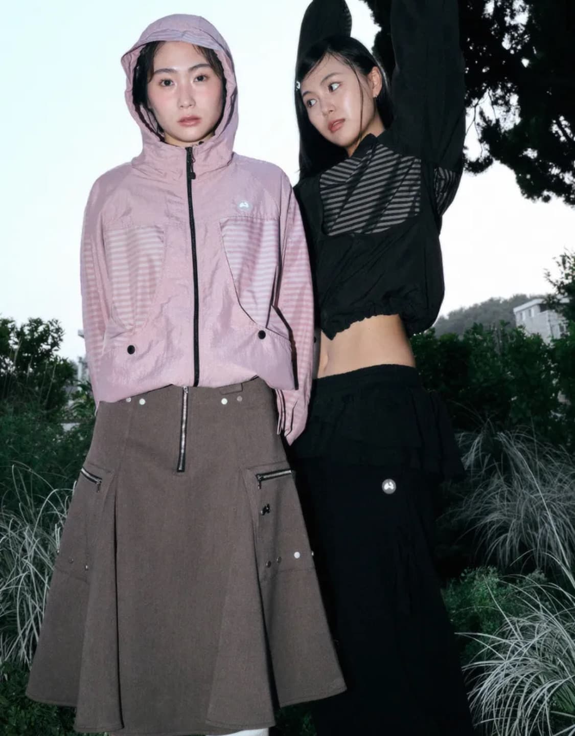 허그유어스킨 윈드브레이커 핑크 상품이미지1