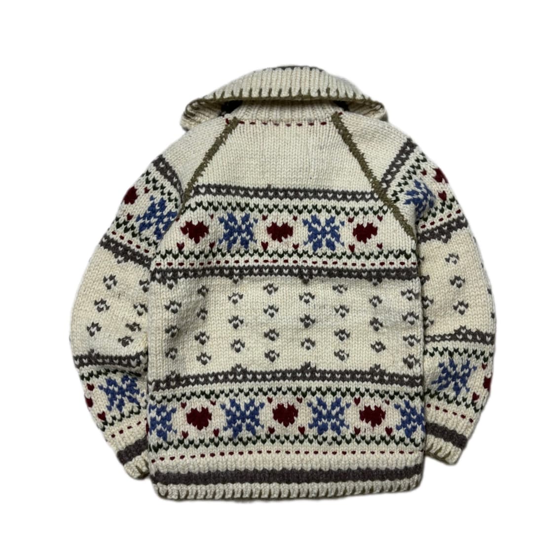 Canadian Sweater 캐나다 코위찬 헤비울 스웨터 상품이미지4