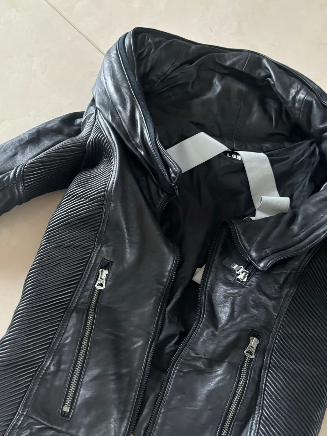 L.G.B 레더 자켓 상품이미지3
