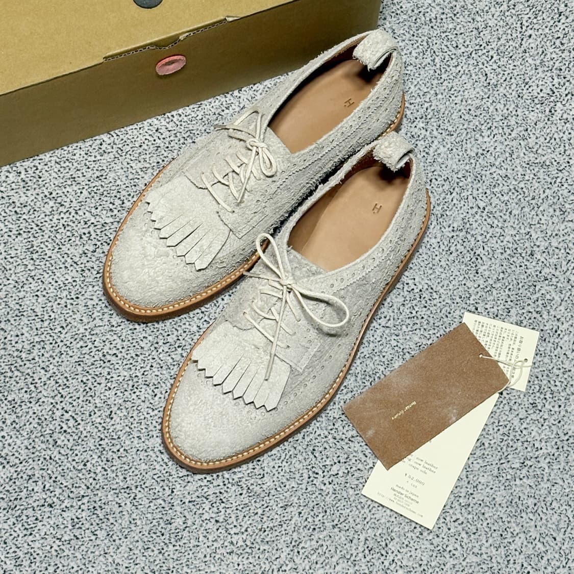 Hender Scheme 핸더 스킴 스웨이드 레더 브로그 상품이미지2