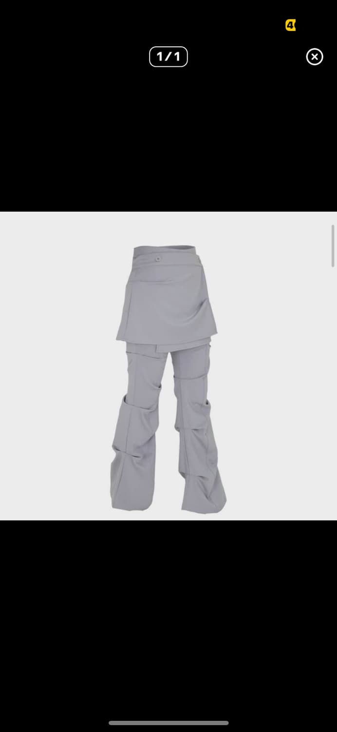 Ojos Wrap over tuck pants 상품이미지1