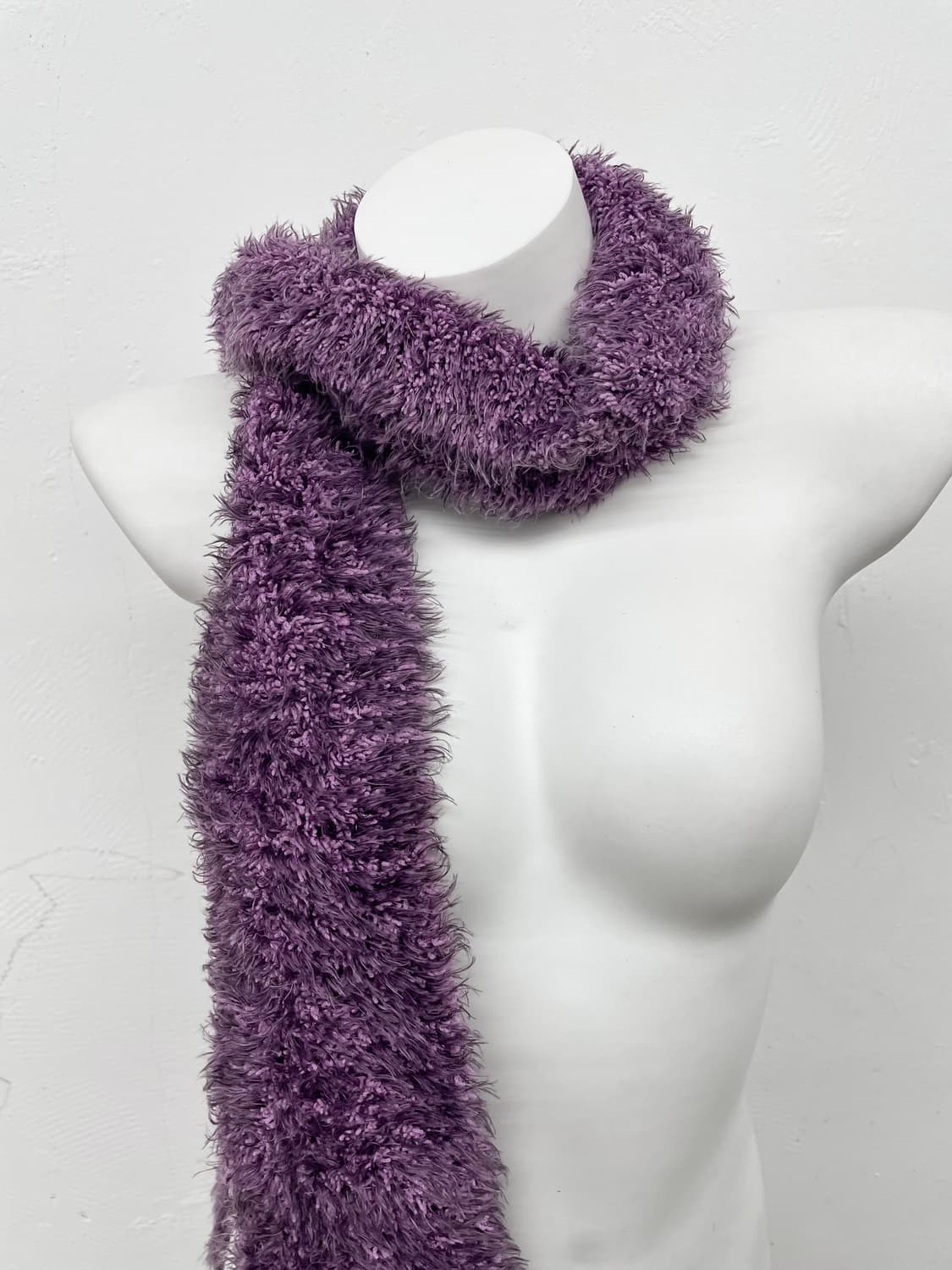 퍼플 헤어리 머플러 상품이미지2
