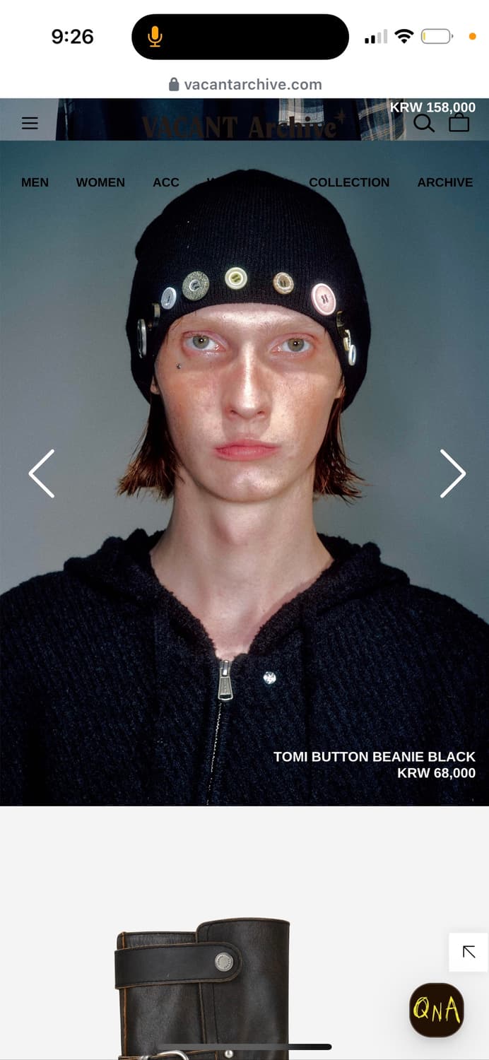 Vacant archive 단추 비니 상품이미지1