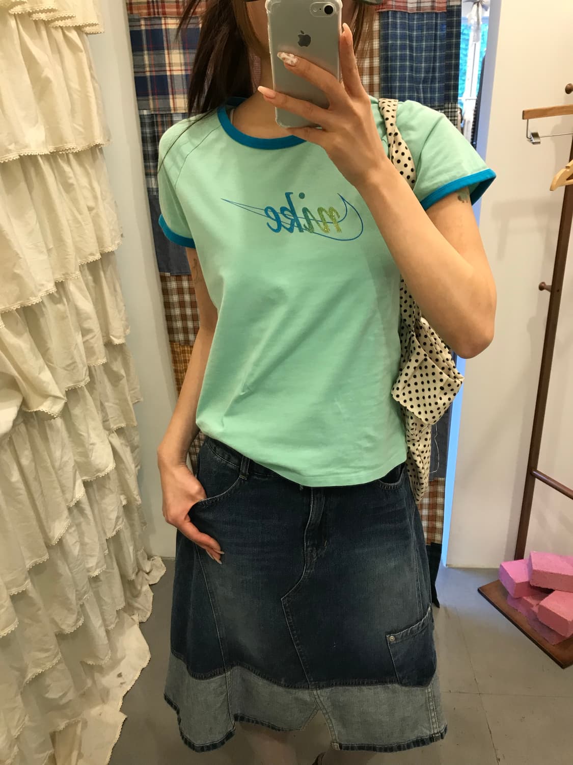 나이키 민트 링거 반팔 티셔츠 상품이미지3