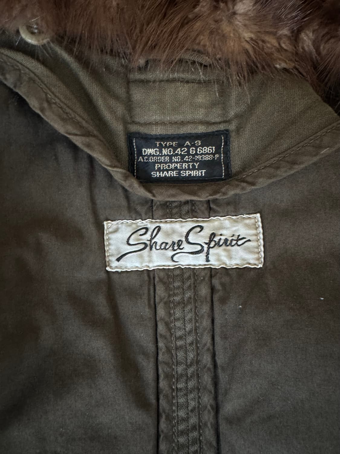 “Share Spirit” Archive Fur jacket 상품이미지9