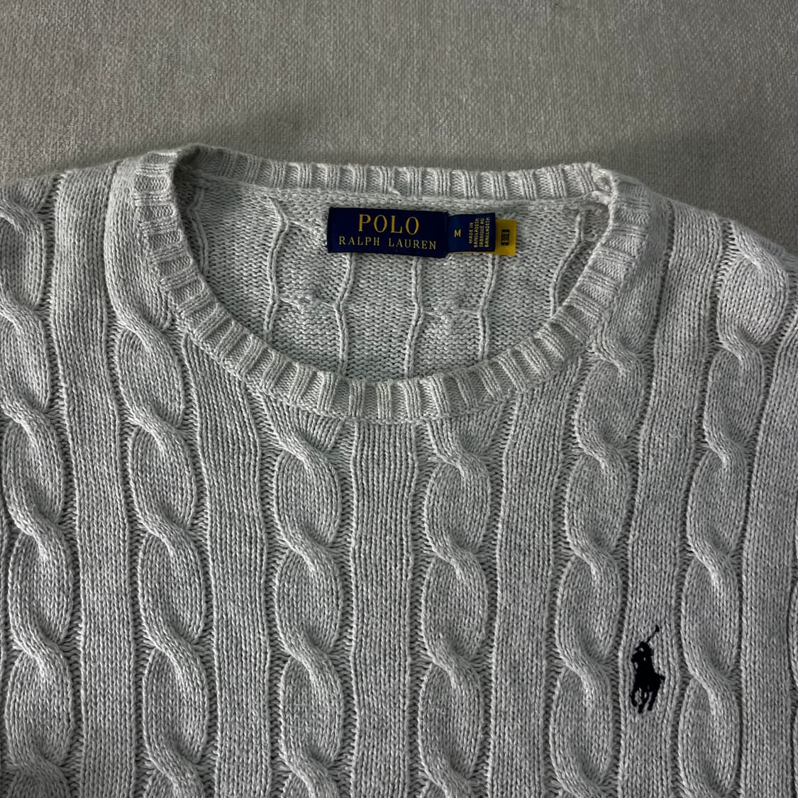 100 폴로랄프로렌 신형라벨 꽈배기 니트 상품이미지2