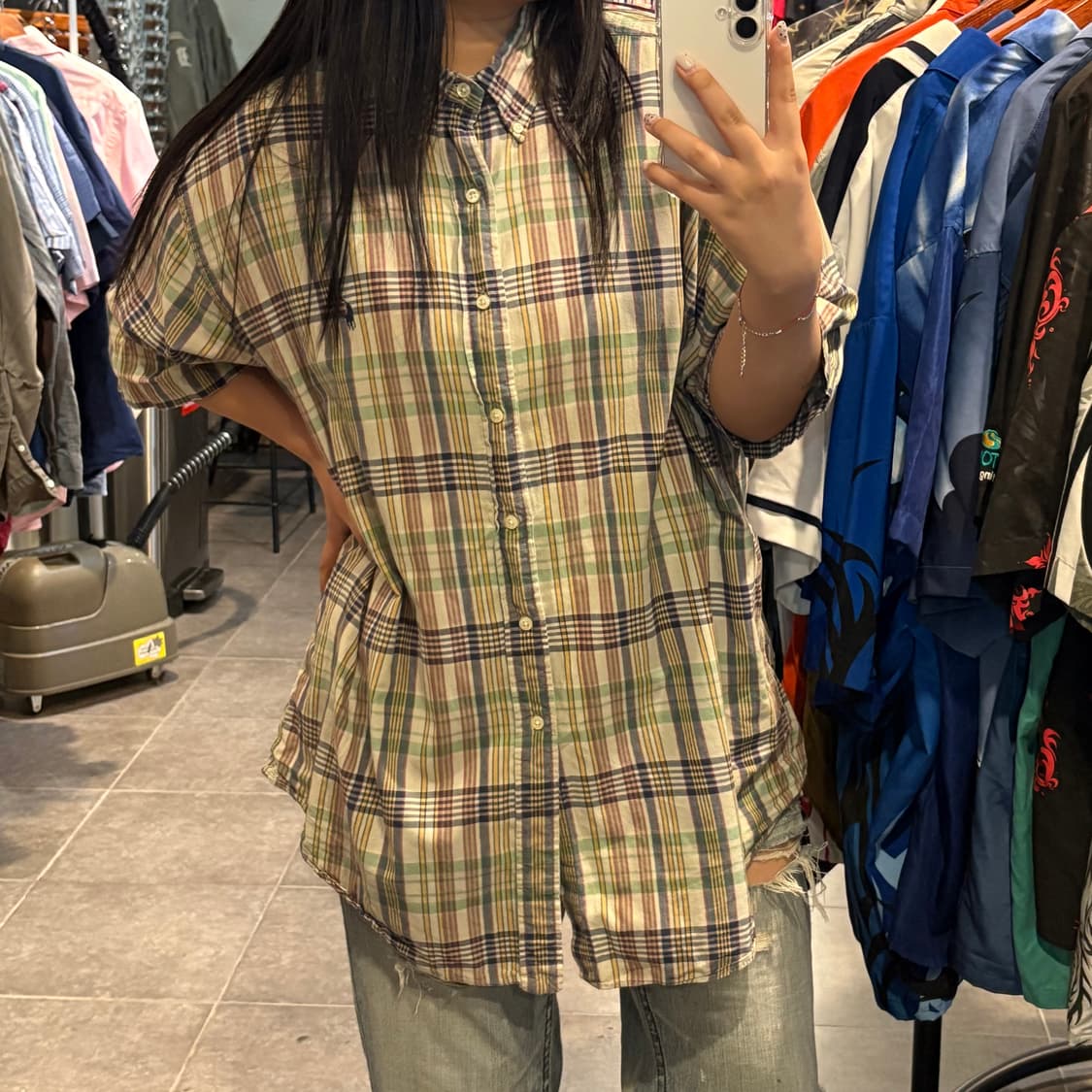 [NO.9] 폴로 반팔 체크셔츠 상품이미지3