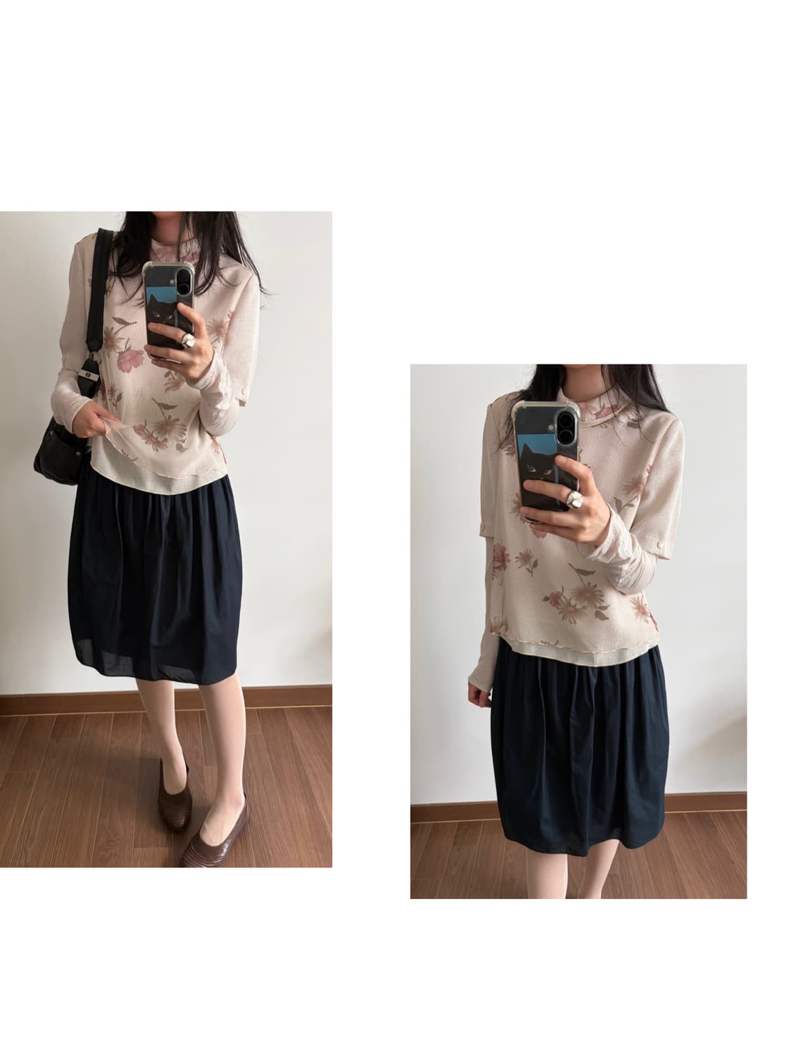 flower patterned top 상품이미지4