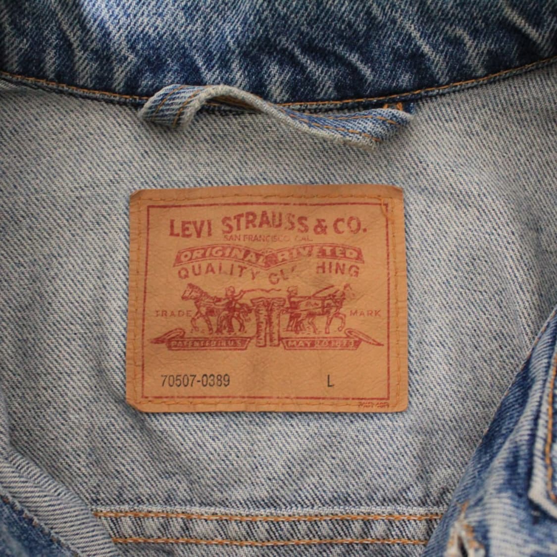 90s Levi’s 리바이스 70507 USA 데님 트러커 자켓 L013 상품이미지6