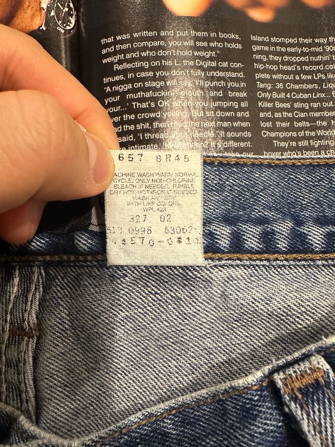 빈티지 90s 리바이스 실버탭 배기 데님 팬츠 상품이미지5