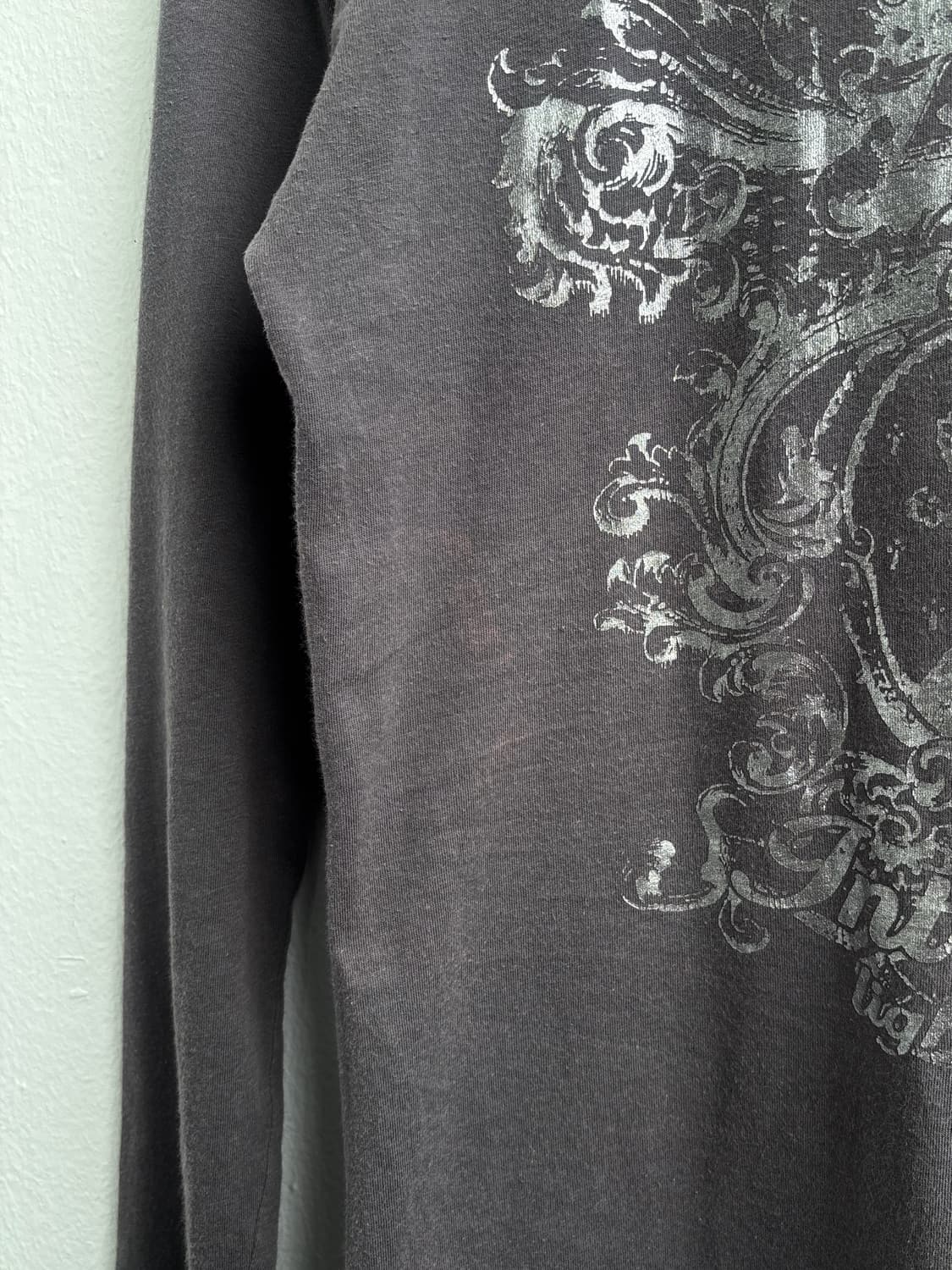 Vintage Graphic Stripe Layered Long Slee 상품이미지7