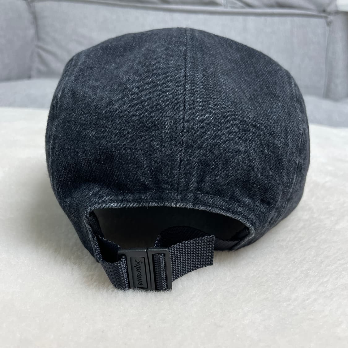 슈프림 데님 캠프캡 블랙 24SS 상품이미지3