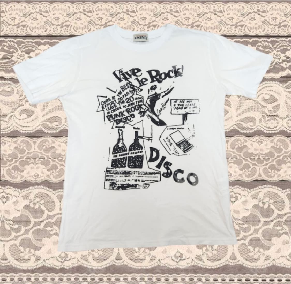 Y2K 바이브락 레귤러핏 반팔티셔츠 상품이미지1