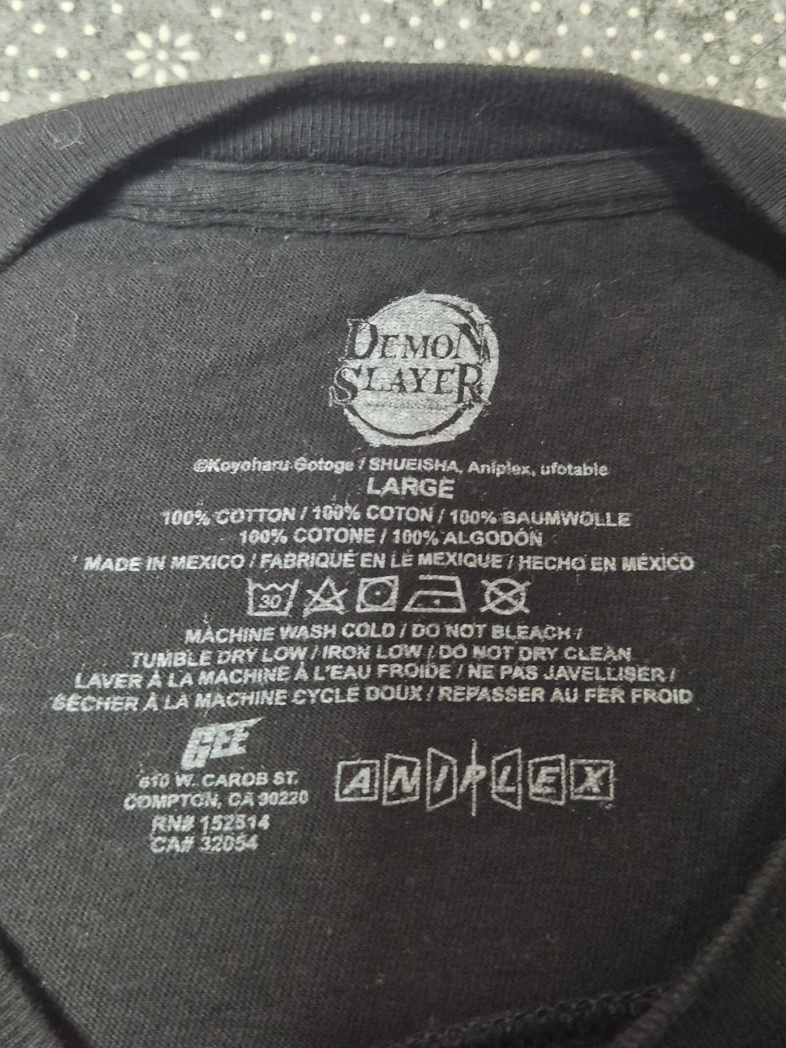 [L]귀멸의 칼날 오피셜 티셔츠  -224 상품이미지3