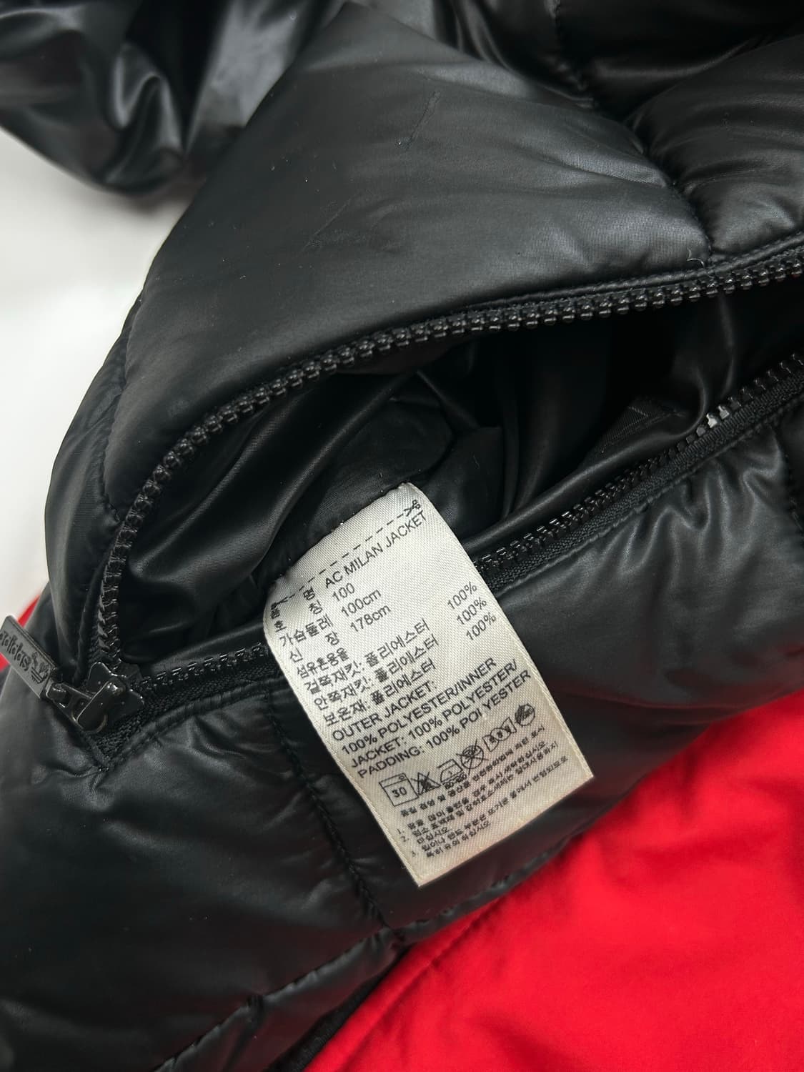 아디다스 00s AC 밀란 리버시블 경량 패딩 L 상품이미지9