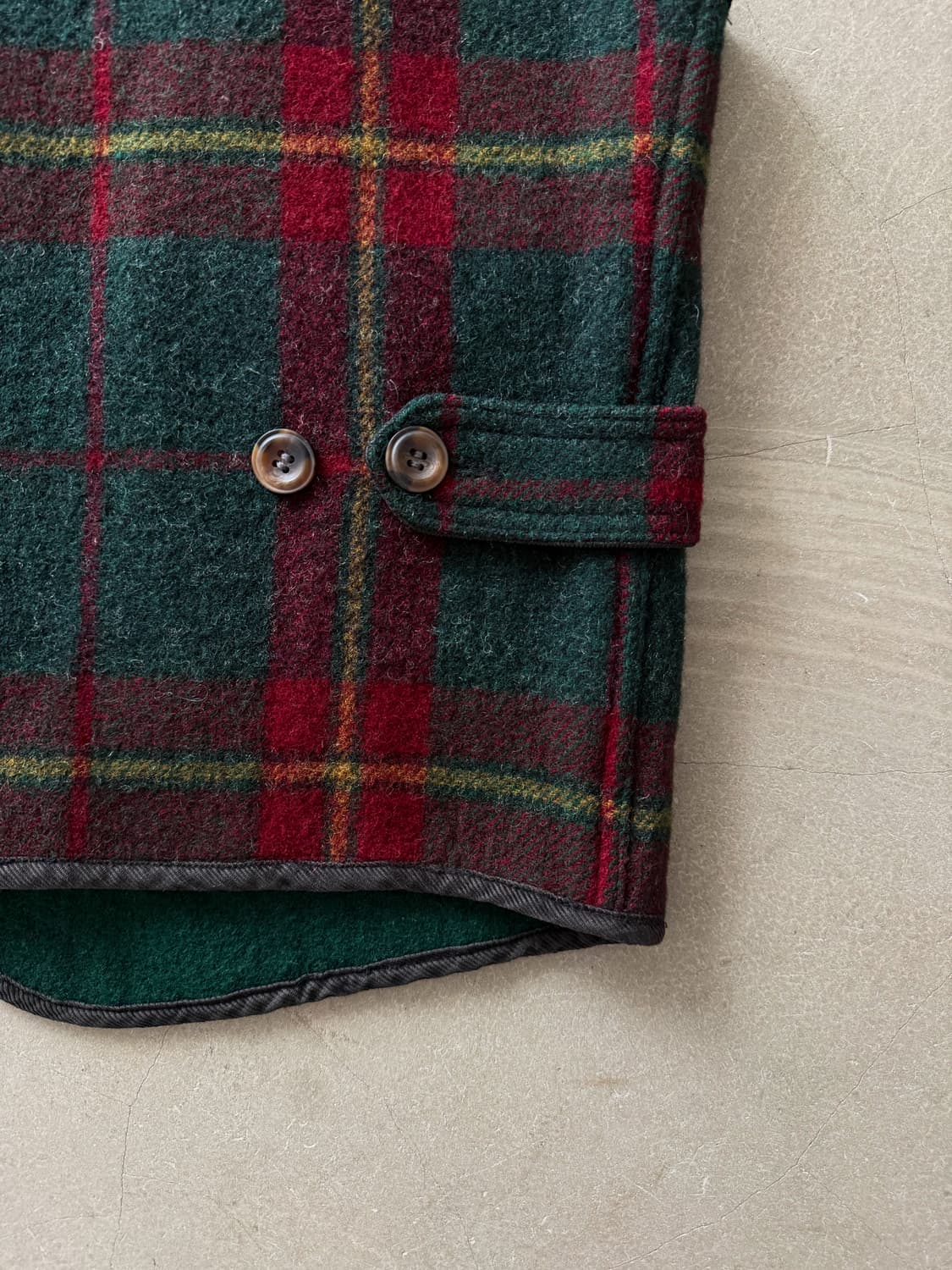 90s Woolrich Check Wool Hunting Vest 상품이미지4