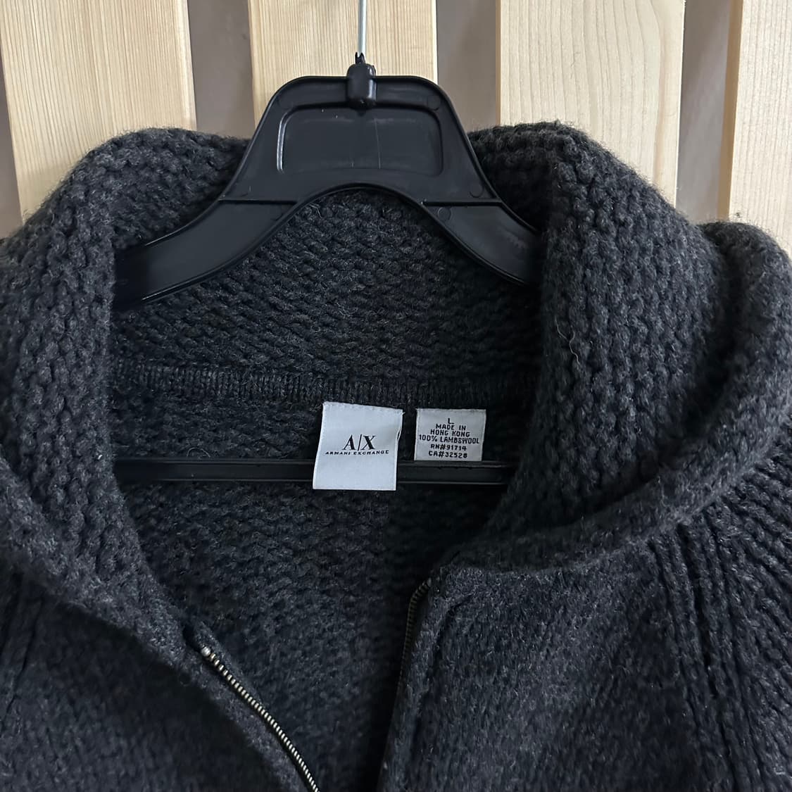 (L) 알마니 익스체인지 차콜 투웨이 후드집업 상품이미지7