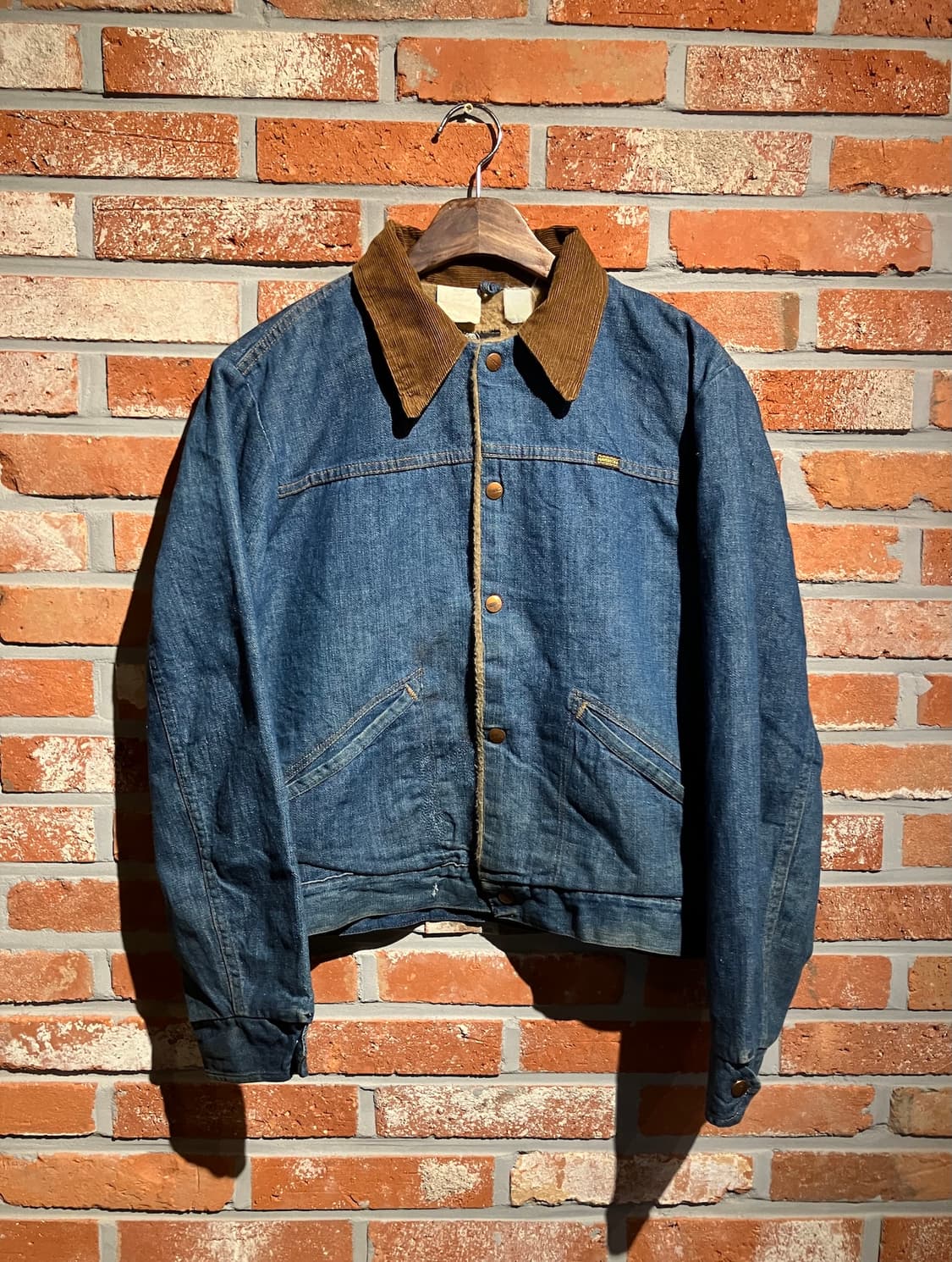 70s USA 빈티지 랭글러 매버릭 셰르파 데님 자켓 상품이미지2