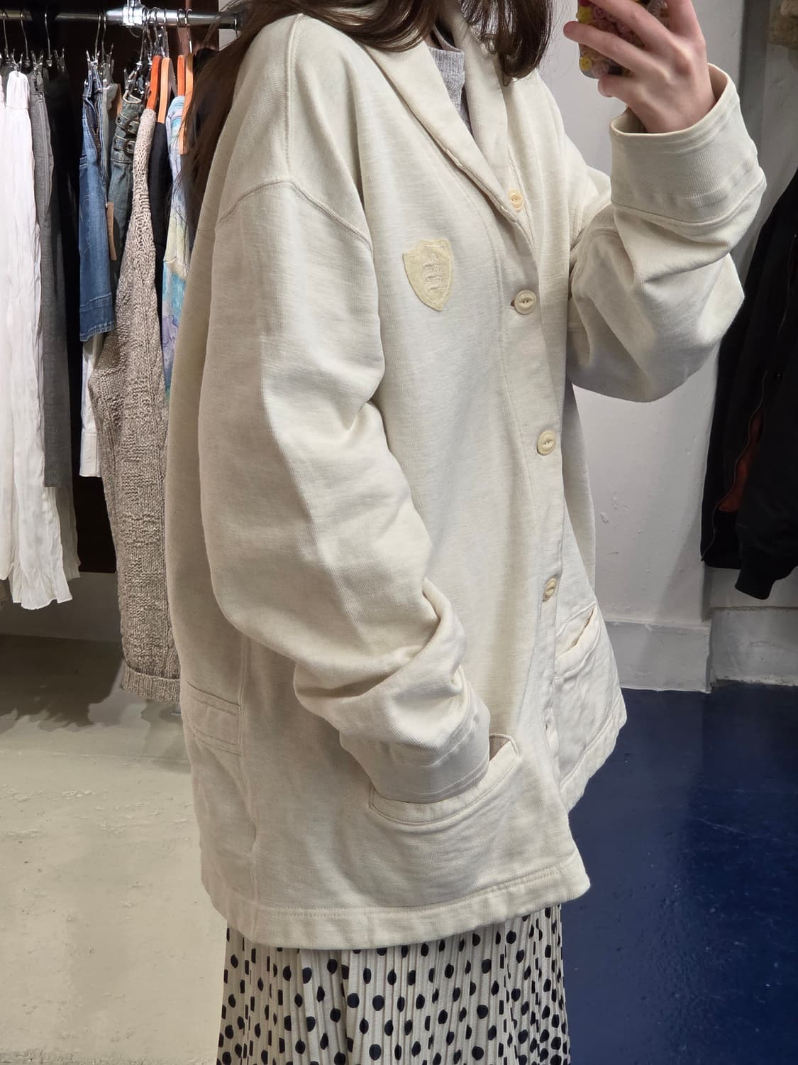 PRL 폴로 랄프로렌 쉴드로고 숄카라 가디건 상품이미지2