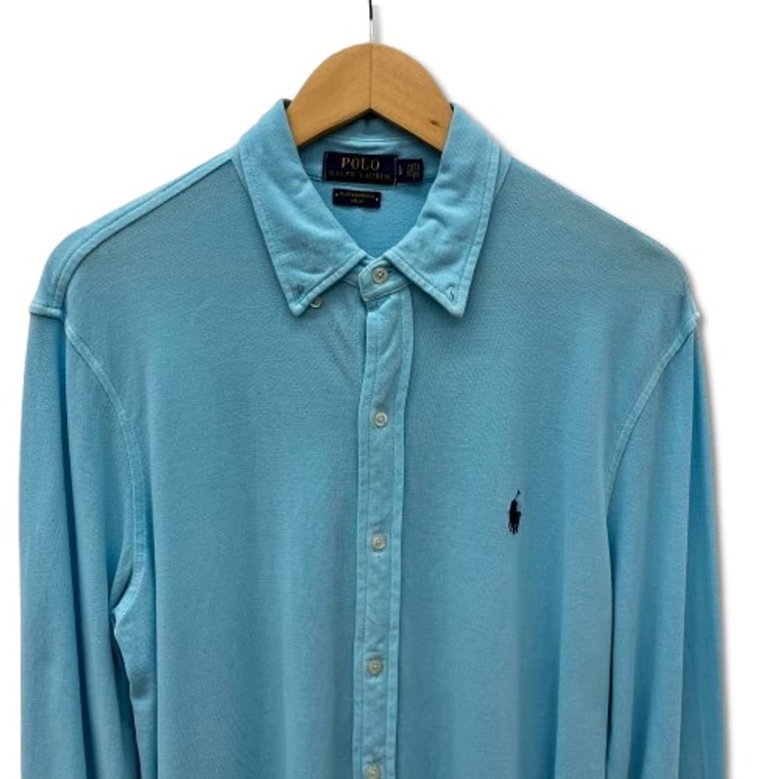 폴로 랄프로렌 라이트 블루 버튼다운 셔츠 상품이미지3