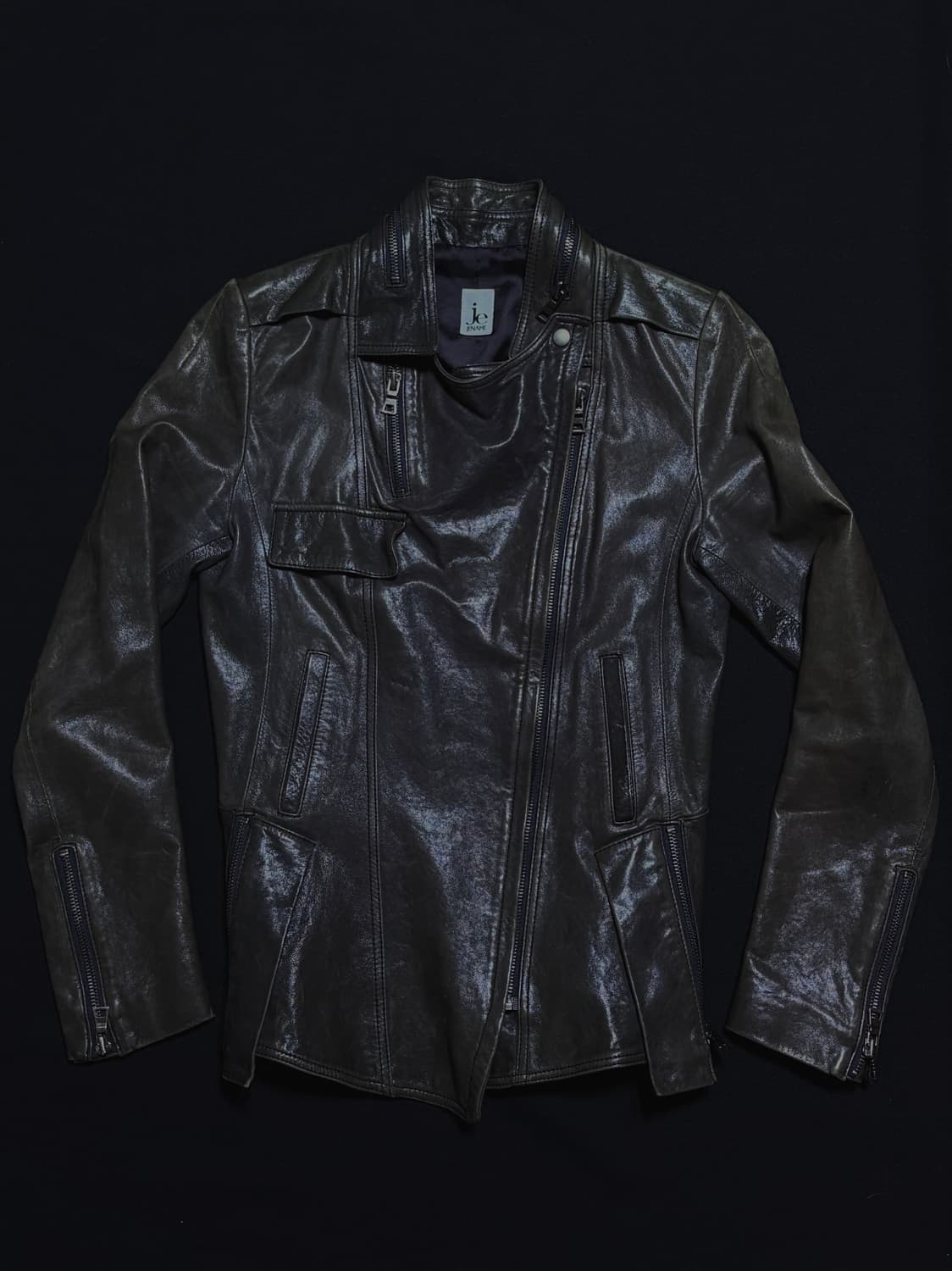 CORTIS style real leather jacket 언발 가죽자켓 상품이미지4