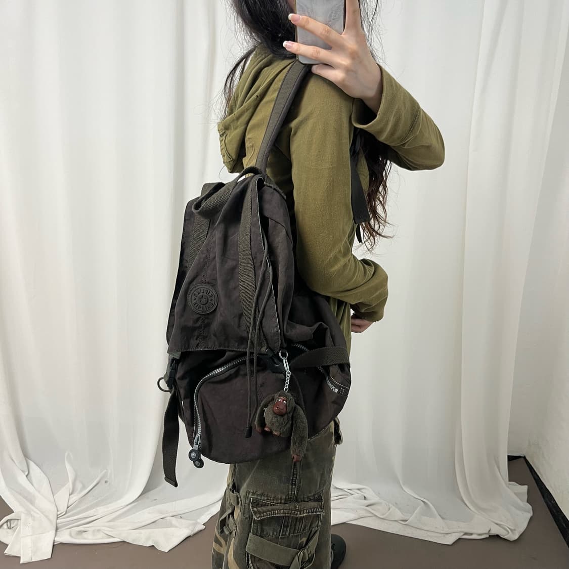 Kipling brown backpack 상품이미지2