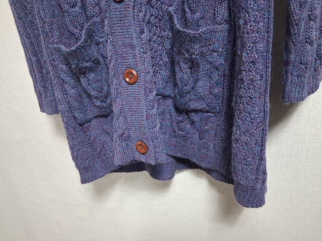 일본빈티지 IFER Knit wear 알 숄카라 알파카 꽈배기울니트  상품이미지5