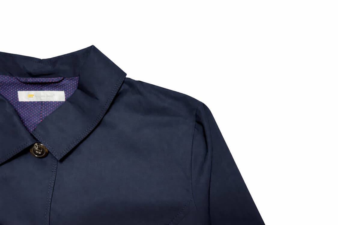 JPN 00s 일본빈티지 모리걸 아메카지 골든베어 네이비 하프코트 자켓 상품이미지4