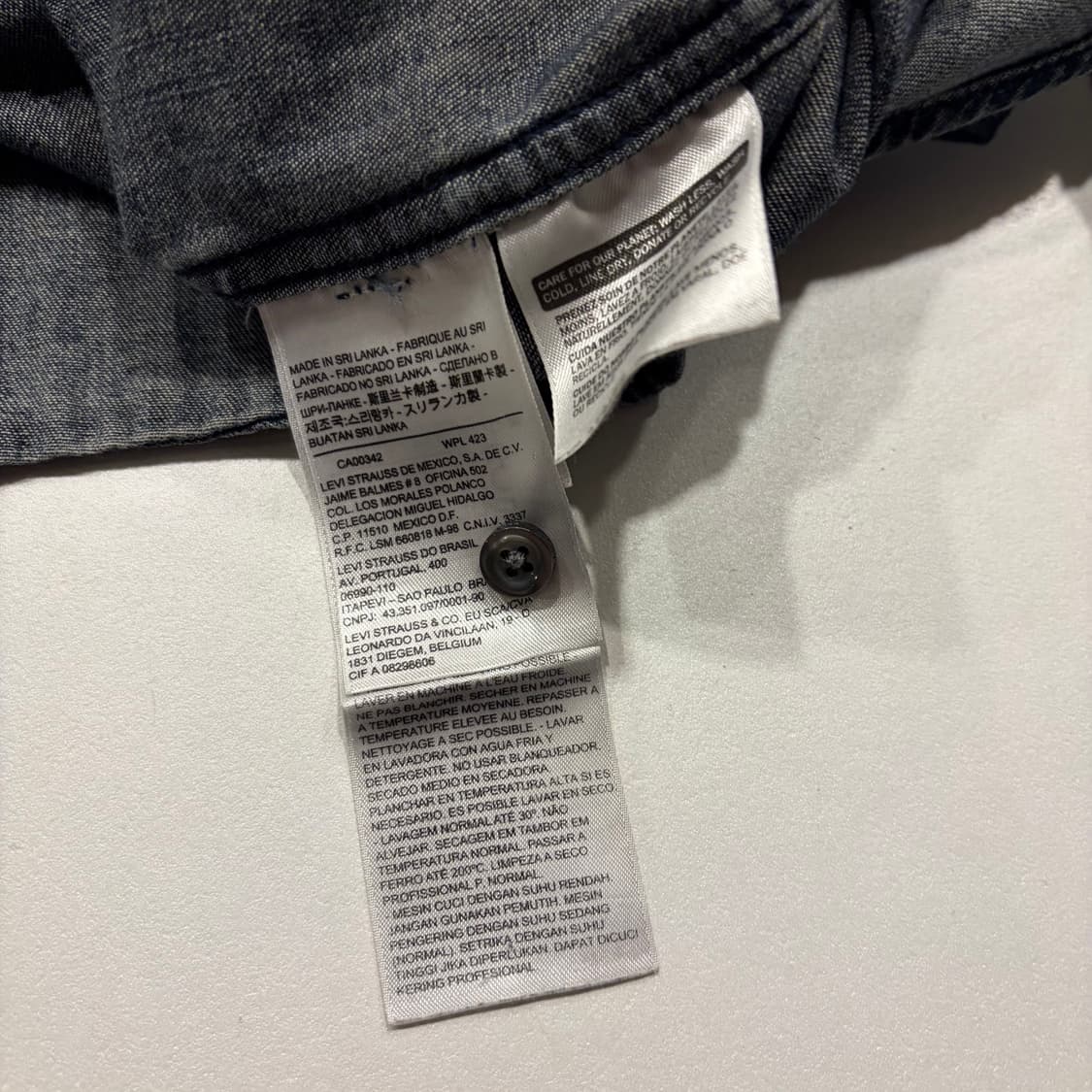 [L] 리바이스 모던핏 데님 웨스턴 셔츠 남방 긴팔 C348 상품이미지5