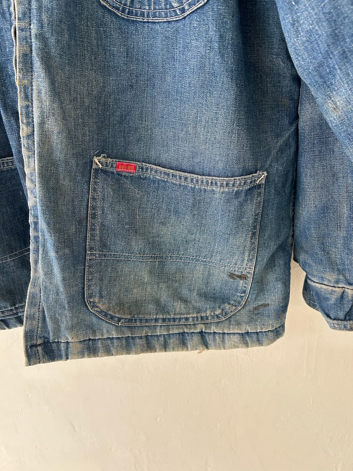 60-70's Big Smith Denim Wool Blanket JK 상품이미지6