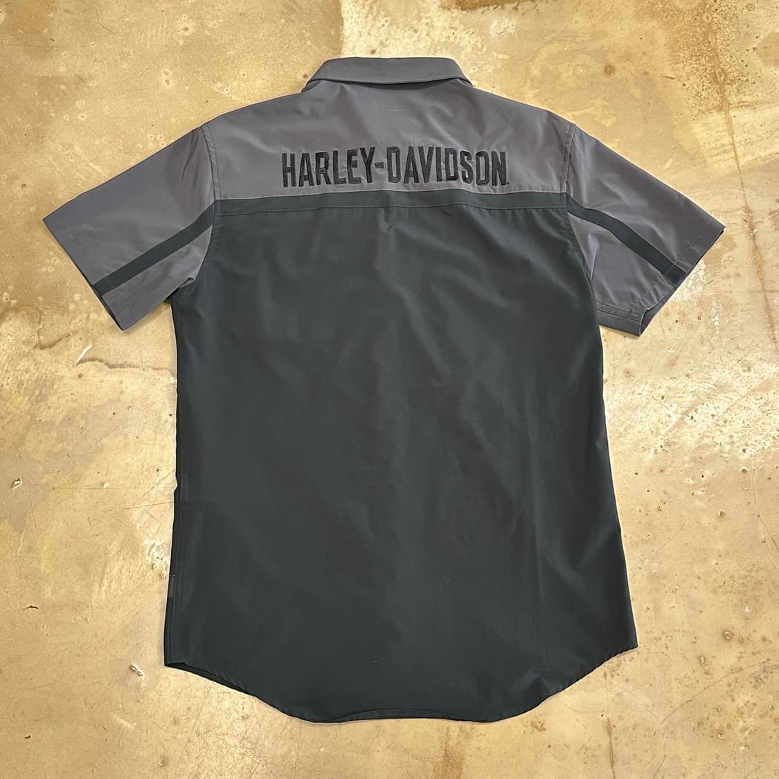 M 할리데이비슨 빅 레터링 반팔 셔츠 상품이미지3