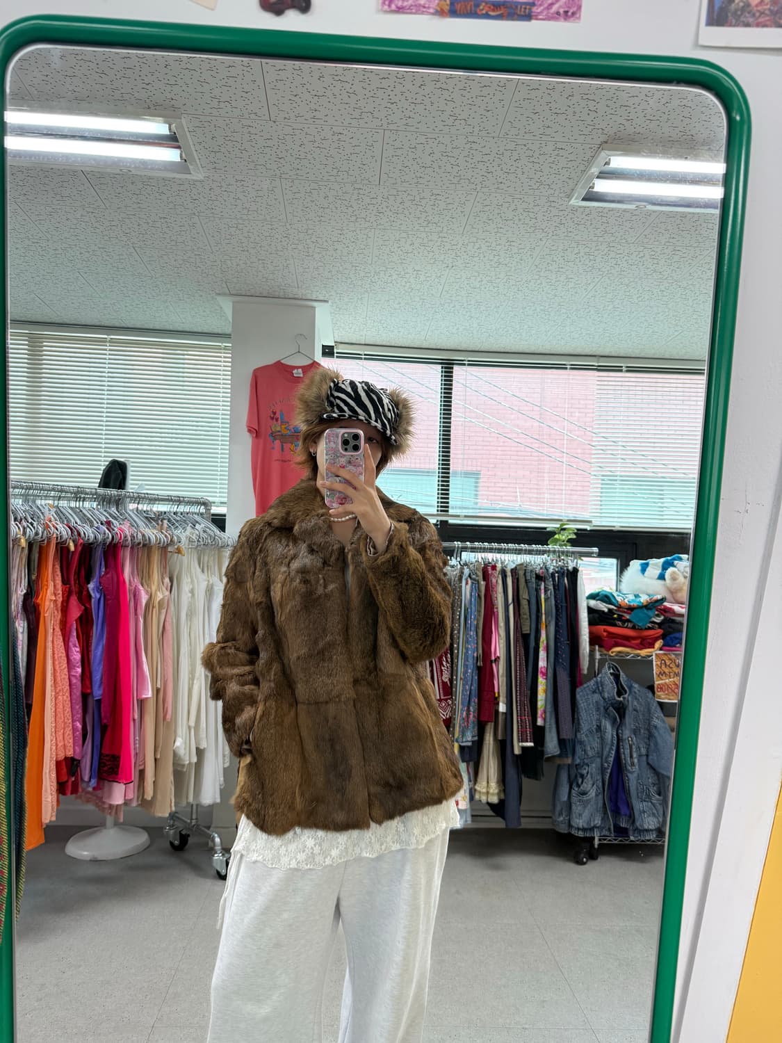 Rabbit fur jacket 상품이미지1