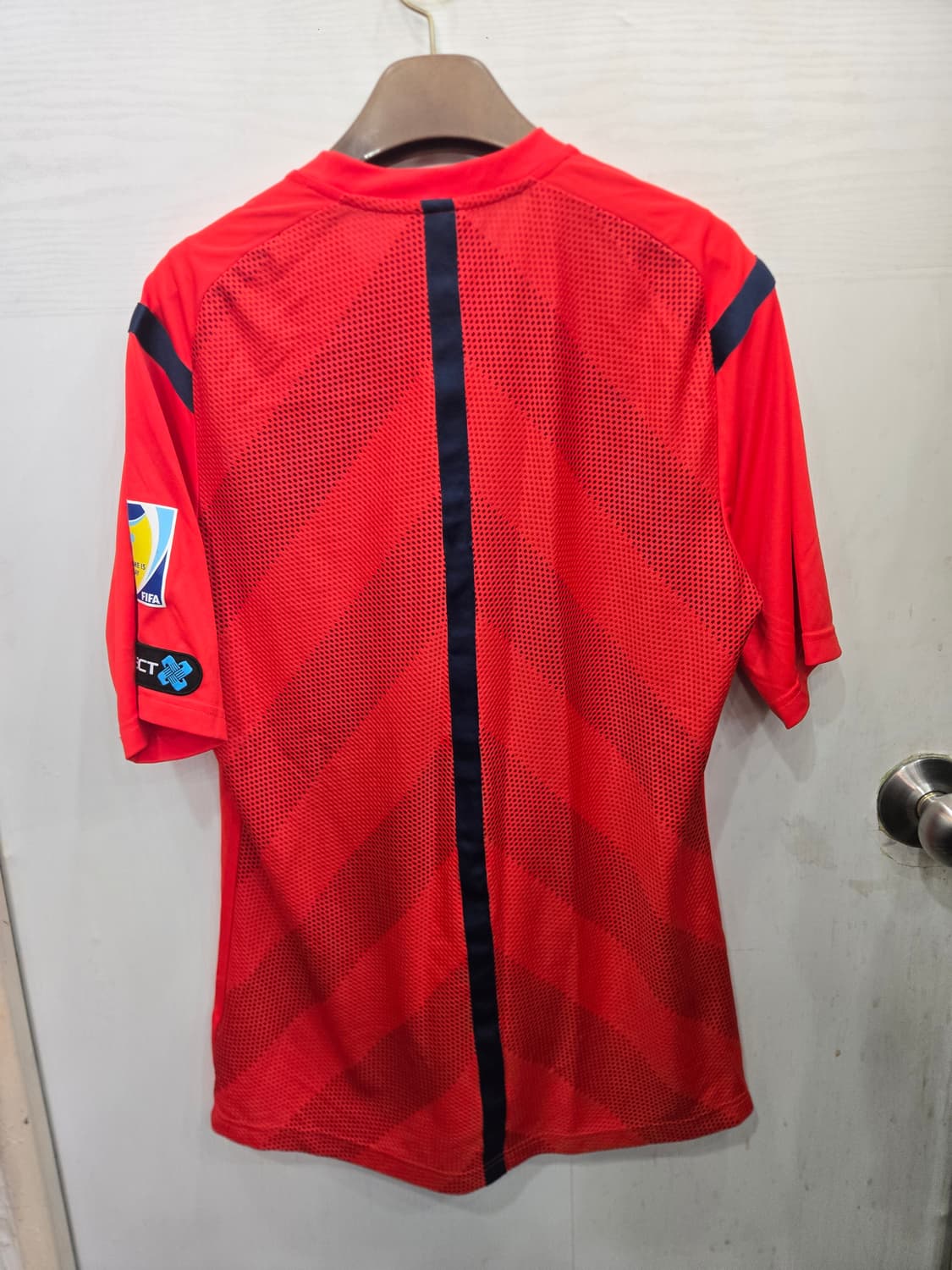 100,L )) adidas 아디다스 KFA 축구 브이넥 반팔티셔츠! 상품이미지4