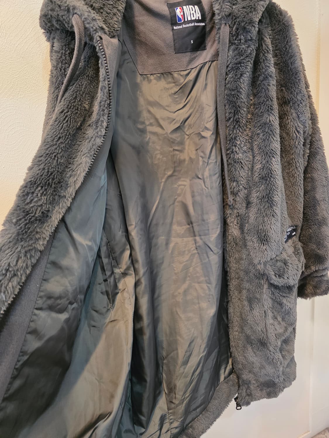 NBA 레이커스 털 후리스 후드집업 S사이즈 상품이미지6