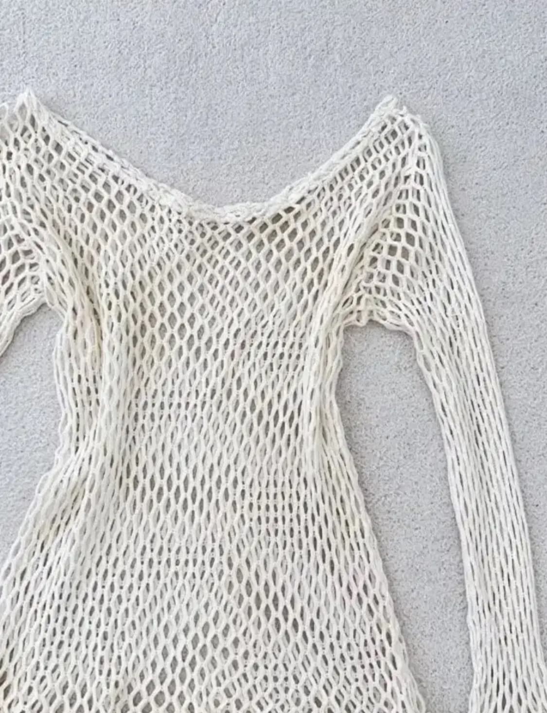 빈티지 그물 니트 상품이미지3