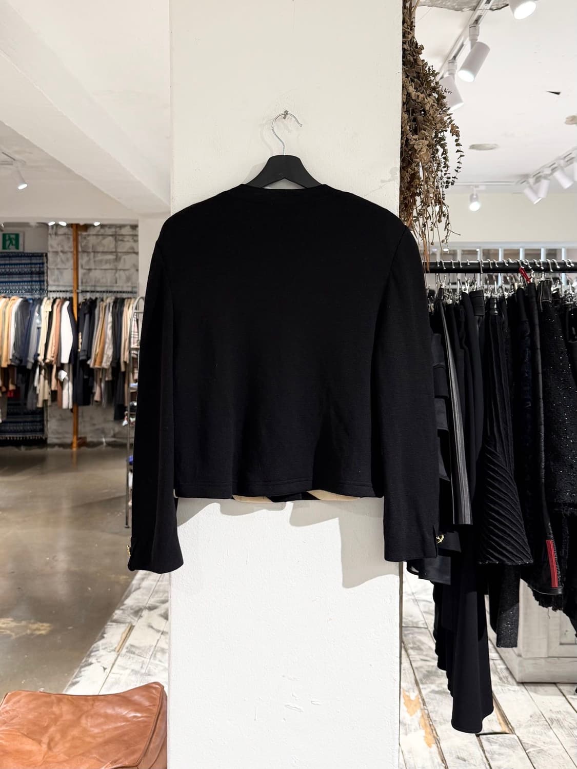 셀린느 블랙 라나울 스트라이프 버튼 니트 가디건 상품이미지6