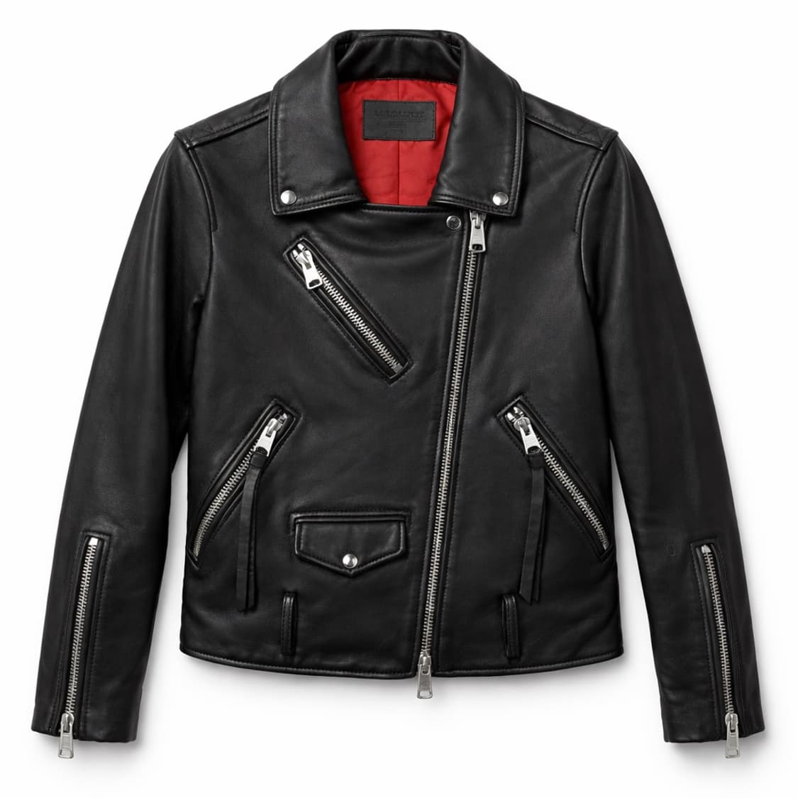 올세인츠 WILLIE BIKER 램스킨 레더자켓 S 상품이미지1