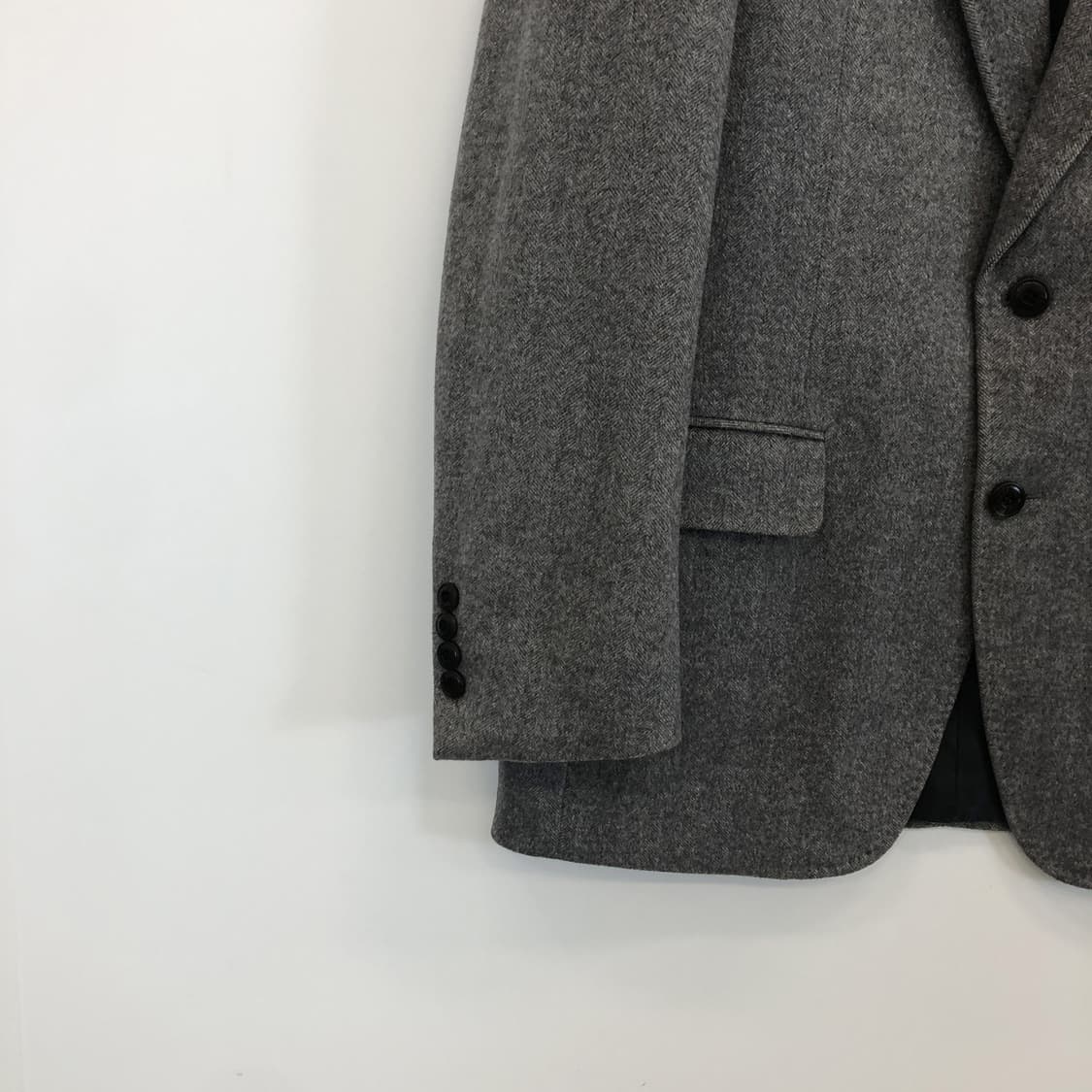 닥스 앙고라 50% 그레이 모직자켓 95 사이즈  상품이미지3