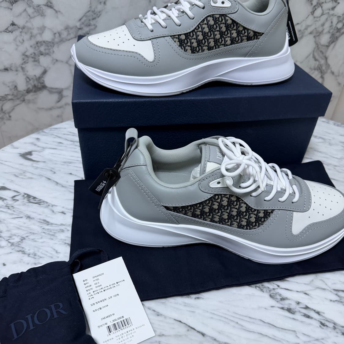 [새상품/42.5] 디올 오블리크 b25 스니커즈 상품이미지7